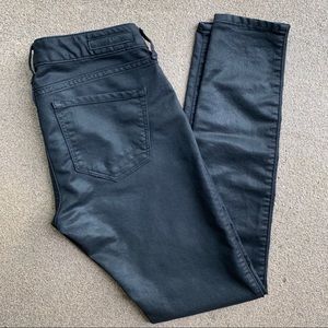 Express Women’s Shiny Black Jeans Size 2